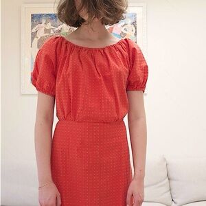 NWT Ace & Jig Quince Dress in Sriracha Size XS